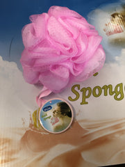 All Pure 2 Layer Bath Sponge Pink