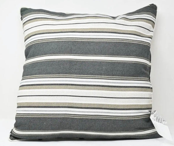Brentwood Originals Decorative Pillow Stripes Gray Charcoal Stripe 20" x 20"