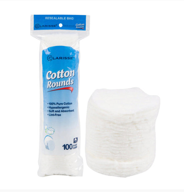 Cotton Round Cosmetic Pads 100ct