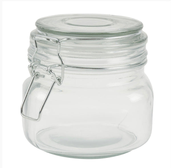 Mason Jar w/ Clamp Lid 17oz