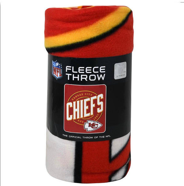 NFL Licensed Kansas City Chiefs Fleece Throw Blanket 50"x60"