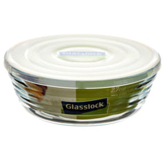 GLASSLOCK Glass Round Container w/ Lid 2.7cup