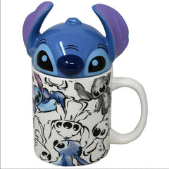 Disney Stitch Ceramic Covered Mug w/ Lid