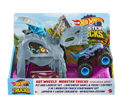 Hot Wheels Monster Truck Pit & Launch Mega-Wrex