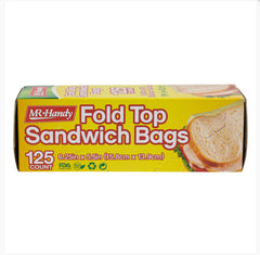 Top Fold Sandwich Bag 125pc - 6.25"x5.5"