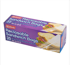 Reclosable Sandwhich Bags 35ct