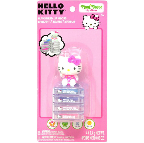 Hello Kitty 4pk Flavoured Lip Gloss
