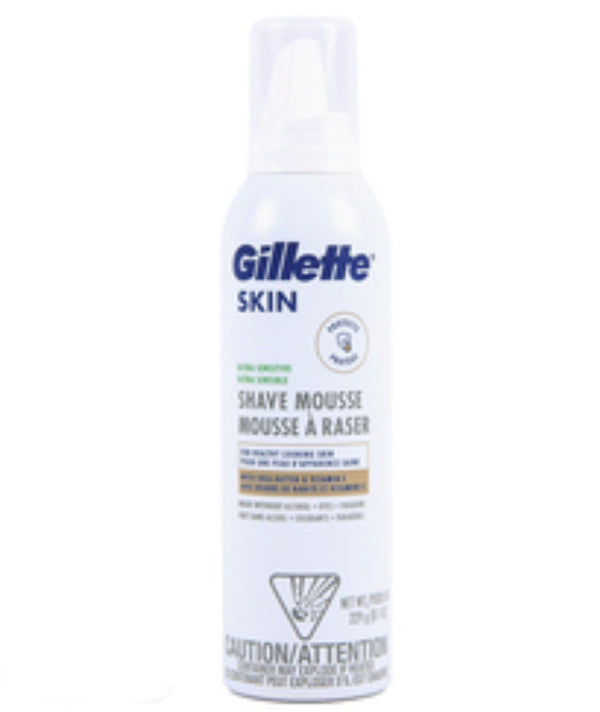 Gillette Sensitive Skin Ultra Shave Mousse 8.1oz