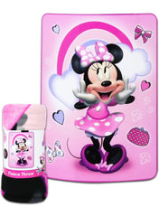Disney Minnie Mouse Fleece Blanket 45" x 60" - Pink