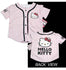 Sanrio Hello Kitty Logo PinStripe Baseball Girl Jersey Size 6x - Pink