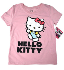 Sanrio Hello Kitty Logo Girl T-Shirt Size 12 - Pink