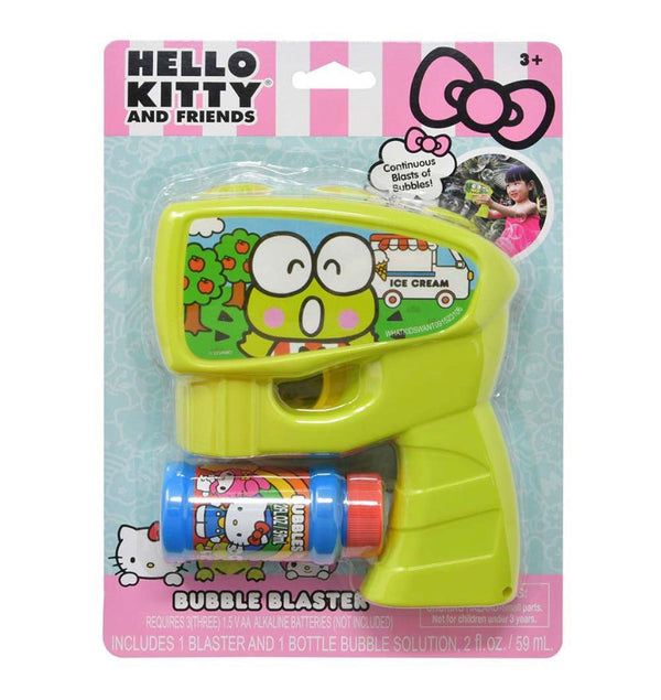 Sanrio Keroppi Hello Kitty & Friends Bubble Blaster w/ Solution 2floz