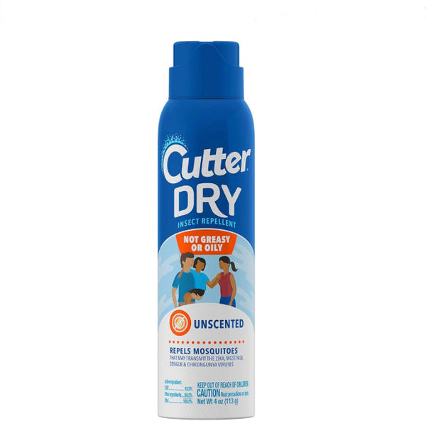 Cutter Dry Unscented Insect Mosquitoes Repellent 4oz