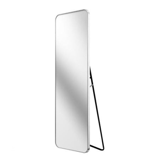 Standing Rounded Edge Full Size Body Mirror 20" x 60" - Silver