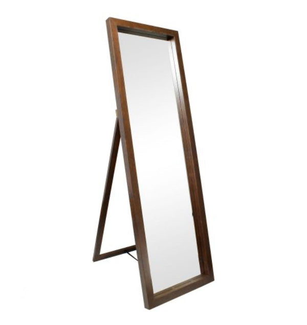 Standing Full Size Body Mirror 20" x 56" - Brown Wood